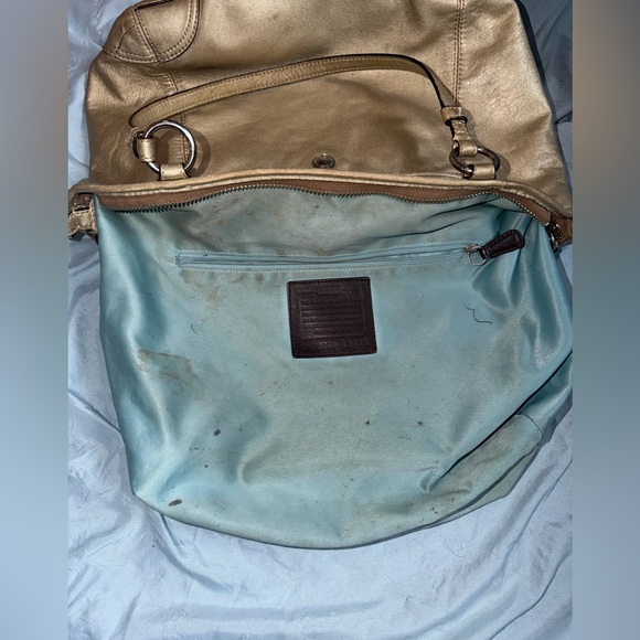 Coach 2008 Metallic Leather Two Way Bag Satchel - Picture 10 of 15